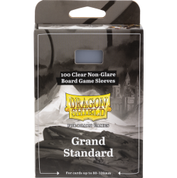 ARCANE TINMEN Dragon Shield Grand Standard Size Sleeves: Clear Non-Glare (88MM X 126Mm) 100 Sleeves Per Pack At-60210