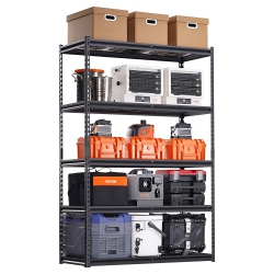 VEVOR 20"d X 48"w X 72"h Storage Shelves, 3000 Lbs, 5 Tier Heavy Duty Garage Shelving, Adjustable Metal Shelves for Industrial Shelving Unit Utility