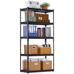 VEVOR 16"d X 36"w X 72"h Storage Shelves, 2000 Lbs, 5 Tier Heavy Duty Garage Shelving, Adjustable Metal Shelves for Industrial Shelving Unit Utility