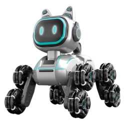 THE WAY Deformable Intelligent Eight-Wheel Stunt Mechanical Cat And Dog Climbing Children Unlock N Ways to Play Mechanical Dog Handle Remote Control