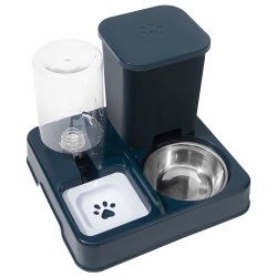 THE WAY Cat Automatic Feeder Water Dispenser Two In One Cat Food Bowl Dual-Purpose Large Capacity Dog ​​bowl Drinking Water Pet Cat Water Bowl Dark