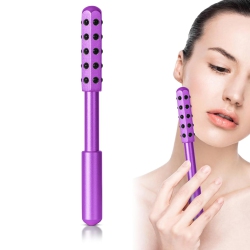 MYACUC 30 Germanium Stone Face Roller for Face Lifting & Skin Care, Uplift Massaging Beauty Roller, Uplifting Face Massager Roller-Purple