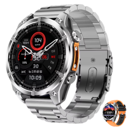 TUTT Tactical Smartwatch for Men 1.43 Dial | Compass Flashlight Chat-Gpt 3Tam Waterproof | Rugged Fitness And Health Tracker | H300 Smart Watch