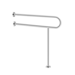 VEVOR 31.5 Inch Toilet Safety Rail, U-Shaped Handicap Grab Bar, 304 Stainless Steel Senior Safety Pole, Toilet Grab Bars \w Anti-Slip Handle, 300