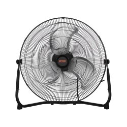 VEVOR 2 PCs Floor Fans, 3 Speeds High Velocity Heavy Duty 20 Inch Industrial Fan, 4800 Cfm 360° Adjustable Tilt 21.33 Ft/sec Airflow Large Metal