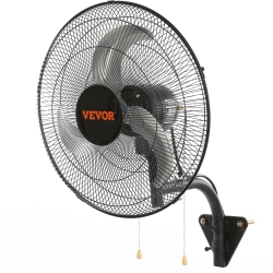 VEVOR 18 Inch Wall Mount Fan, 3-Speed High Velocity Max. 4000 Cfm Oscillating Industrial Wall Fan, Commercial Or Residential for Warehouse