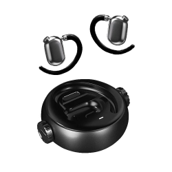 THE WAY New S101 Smart Voice Open Earphones, Ultra-Long Battery Life, Sports Wireless Bluetooth Earphoness101 Ear-Hook Model (Black)