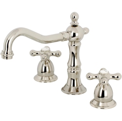 KINGSTON BRASS Ks1976Ax 8 In. Widespread Bathroom Faucet, Polished Nickel