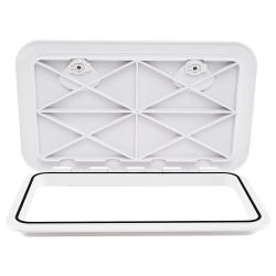 COSTWAY 24" X 14" Boat Hatch Marine Deck Access Hatch With 180° Lid Hinge & Non-Slip Surface
