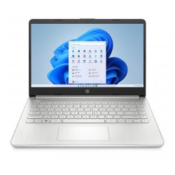 HP Refurbished (Good) 14" HD Laptop (Amd Ryzen 5 5500U, 8GB Ram, 256GB SSD, Windows 11) - Natural (14-Fq1005Nr) In Silver
