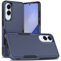 CSMART [Cs] Dual Layers Heavy Duty Rubber Armor Bumper Hard Case Cover for Samsung Galaxy S25 Edge In Navy