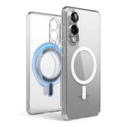 ELAGO Magnetic Hybrid Case Compatible \w Samsung Galaxy S25 Edge, Strong Magnetism for Wireless Charging, Protective Cover \w PC/tpu, Slim Fit