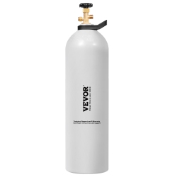 VEVOR Co2 Tank, 15 Lbs New Aluminum Alloy Cylinder, Co2 Air Tank \w Light Spray Coating, Cga320 Valve, Handle & Adjustable Pressure, Dot Approved