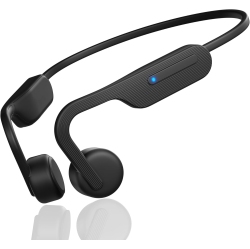 MYACUC Bone Conduction Headphones, Wireless Bluetooth Open-Ear Sports Headphones \w Mic, Type-C Fast Charging Waterproof Earphones for Running Walking