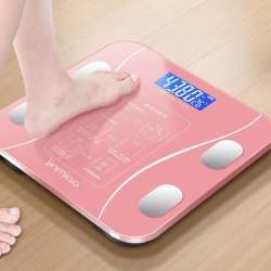 THE WAY Smart Body Fat Scale \w Led Display - Digital Bathroom Scale \w Bluetooth to Accurately Measure Body Composition, Muscle Mass, Bmi, Waist