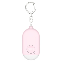 THE WAY Waterproof Small Self Defense Keychain Siren \w Rechargeable 130Db Sos Led Light to Help Seniors And Children Emergency Elderly Patients