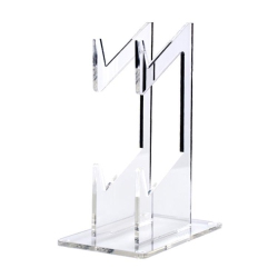 THE WAY Transparent Ps4 Acrylic Universal Game Controller, Stand Creative Desktop Storage Double Handle Rack Display Stand