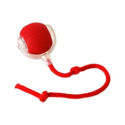 THE WAY Smart Automatic Dog Walking Ball Dog Toy Ball Bite-Resistant Self-Entertainment Pet Cat Entertainment Artifact Dog Ball Kitten Dudu Ball (Red