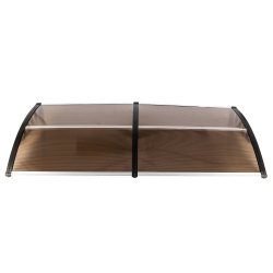 KARL HOME 77 In. W X 9.8 In. D Polycarbonate Cover Awning
