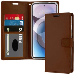 XCRS Flip Wallet Pu Leather Cover Pouch With Card Slot, Lanyard Folio Case for Motorola Moto G Power 5G 2025