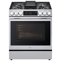 LG 30" 6.3 Cu. Ft. True Convection 5-Burner Slide-In Gas Range (LSGL6335X) - Stainless Steel