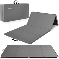BALANCEFROM FITNESS Gogym 4' X 10' X 2" All Purpose Folding Gymnastics Mat In Gray