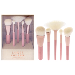 LUXIE Gaea Face And Eye Brush Set By for Women - 5 PC Brush