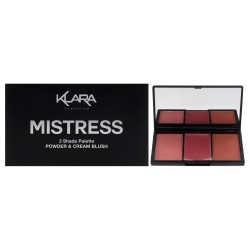 KLARA 3 Shade Palette Powder And Cream Blush - Mistress By for Women - 0.35 OZ Makeup