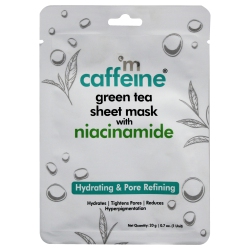 MCAFFEINE Tea Sheet Mask With Niacinamide By for Unisex - 0.7 OZ Mask In Green
