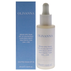 OLIVANNA Sun Defence Sunscreen Drops High Protection Spf 50 By for Women - 0.9 OZ Drops