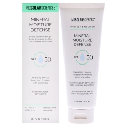 MDSOLARSCIENCES Mineral Moisture Defense Spf 50 By for Unisex - 3.4 OZ Sunscreen