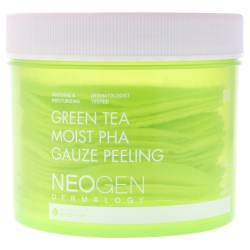NEOGEN Dermalogy Moist Pha Gauze Peeling - Tea By for Unisex - 30 Count Pads In Green