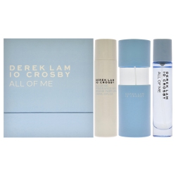DEREK LAM All Of Me By for Women - 3 PC Gift Set 3.4OZ Edp Spray, 10Ml Edp Spray, 8OZ Fragrance Mist
