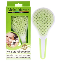 MICHEL MERCIER Wet And Dry Hair Detangler Regular Hair - Green-White By for Women - 1 PC Hair Brush
