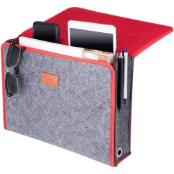 SANDBANKS DESIGNS : Bedside Storage Caddy Organizer - for Under Mattress In Bedroom, Dorm, Hospital, Bunk, Couch, Table - Macbook, Books, Iphone