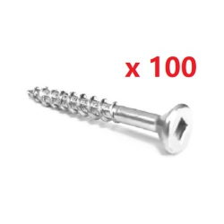ROBERTSON Pan Type A Zinc Steel 100 PCs #8, 1 Screws