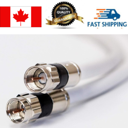 PCT 6Ft Low Loss Rg6 Video Coaxial Cable, White