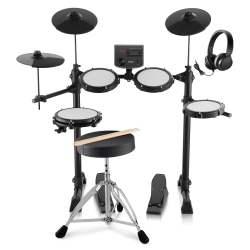 VEVOR 15 Drum Kits Electric Drum Set, 150 Sounds Electronic Drum Kit, USB Midi Supported 8 In Quiet Mesh Snare Electric Drum Set \w 10 In Cymbals
