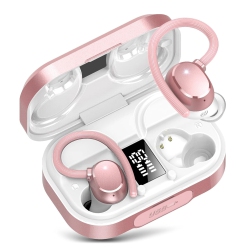 MYACUC Wireless Bluetooth Headset, Waterproof Sports Bluetooth Headset for Small Ears With Led Display Compatible With Android And Apple Phones