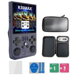 THE WAY R36 Max Retro Handheld Game Console, 128G Video Game Console, Built-In 30000+ Games, 4000 Mah Rechargeable, Supports 30+ Emulators, Linux