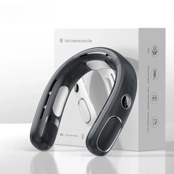 THE WAY Semiconductor Refrigeration Neck Fan USB Charging Leafless Ice Compress Lazy Outdoor Portable Neck Fan - 4000Mah Portable Neck Fan Five Speed