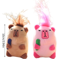 THE WAY Role Playing Capybara Pendant Backpack Decoration Handbag Accessories Ugly Cute Doll Cute Plush Key Pendant Doll Capybara Backpack Pendant