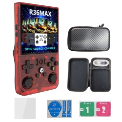 THE WAY R36 Max Retro Handheld Game Console, 128G Video Game Console, Built-In 30000+ Games, 4000 Mah Rechargeable, Supports 30+ Emulators, Linux