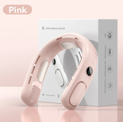 THE WAY Semiconductor Refrigeration Neck Fan USB Charging Leafless Ice Compress Lazy Outdoor Portable Neck Fan - 4000Mah Portable Neck Fan Five Speed