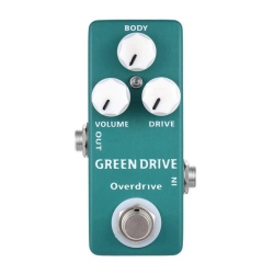 GREEN SCENIC Classic Rock Overdrive Guitar Effects - Natural Smooth Overdrive Tone Three-Knob Control True Bypass Design