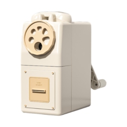 GREEN SCENIC Large-Caliber Multi-Hole Hand-Cranked Pencil Sharpener, Triangular Hole Rod, Thick Pen Pencil Sharpener, Primary School Student Pencil