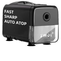 GREEN SCENIC Electric Pencil Sharpener, Heavy Duty Classroom Sharpener for Colored Pencils, Auto Stop/3 Modes Optional/super Sharp And Fast