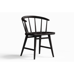 VALENCIA Lauryn Wood Dining Chair In Black