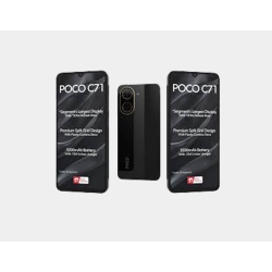 【新品】POCO C71 Black（4GB RAM / 128GB ROM） Xiaomi Poco C71 4G 128GB ROM 4GB RAM Dual SIM GSM Unlocked