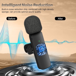 VECELOLIBILIS Wireless Lavalier Microphone for Android/iphone/computer/laptop, Professional Mini Mics for Video Recording Interview Conference